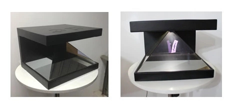 Tampilan Holografik 180 Derajat 19 "3D Hologram 3D Berdiri Untuk Perhiasan
