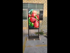 Totem digital luar ruangan LCD 55 inci, ketebalan super tipis 98 mm, sistem pendingin alami