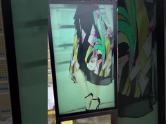 55'' IP66 optical bonding waterproof 2500 nits outdoor lcd iklan digital display kiosk dengan ll