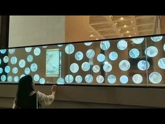 55 Inch Panel Self Emission Transparan OLED Screen Display Transparansi Tinggi Interaktif OLED