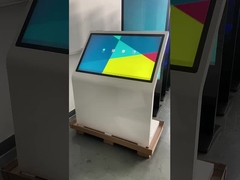Kios Lcd layar sentuh 55 Inch Wayfinding 4K Hd Lantai berdiri Self-Service Layar Interaktif Pameran
