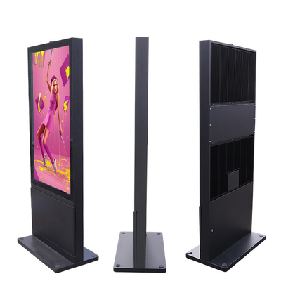 49inches Fanless Outdoor Advertising Screen Drive Thru System LCD Menu Board Waterproof Kiosk Totem Digital Signage
