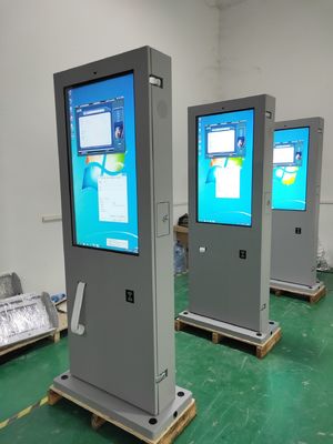 23.8 Inch Outdoor Digital Signage With Pos System Bar Code Scanner